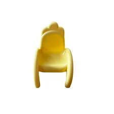 Simba Brand Toy Plastic Chair Replacement Yellow Scalloped 2”