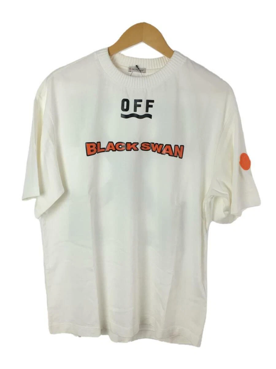 MONCLER x OFF-WHITE T-shirt size L cotton WHT