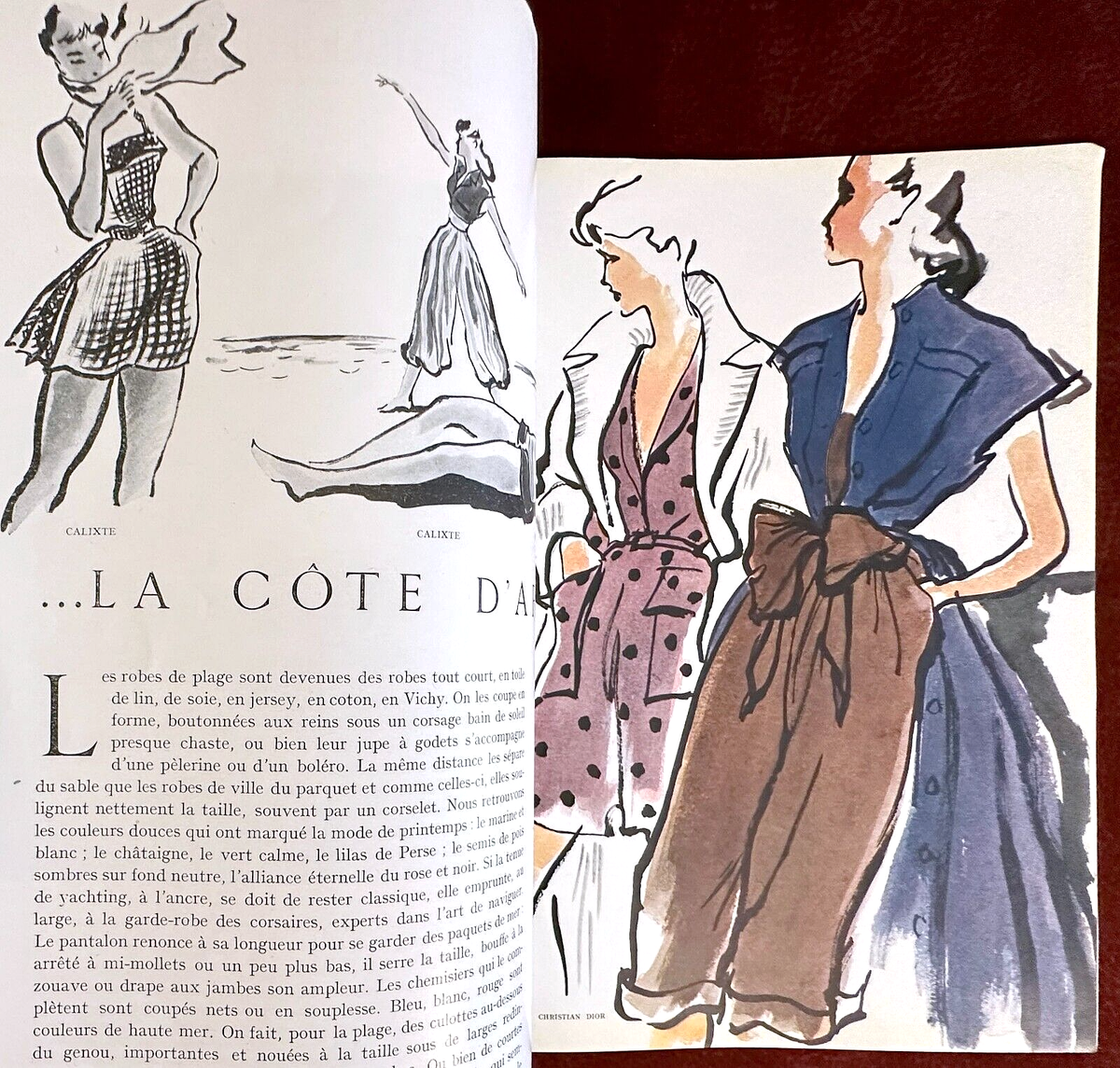Vogue Paris Magazine ~ June 1948 ~ Tom Keogh Leonor Fini Colette
