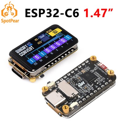 ESP32 C6 Development Board 1.47 inch LCD Display Screen ST7789 For Arduino WiFi6