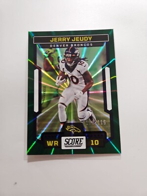 Jerry Jeudy 2023 Score GREEN 106/115 Football Card Denver Broncos