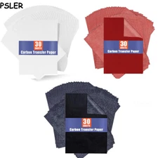 Carbon Paper for Tracing Graphite Transfer-Paper 30 Pcs A4 8.27 X 11.81 Inch