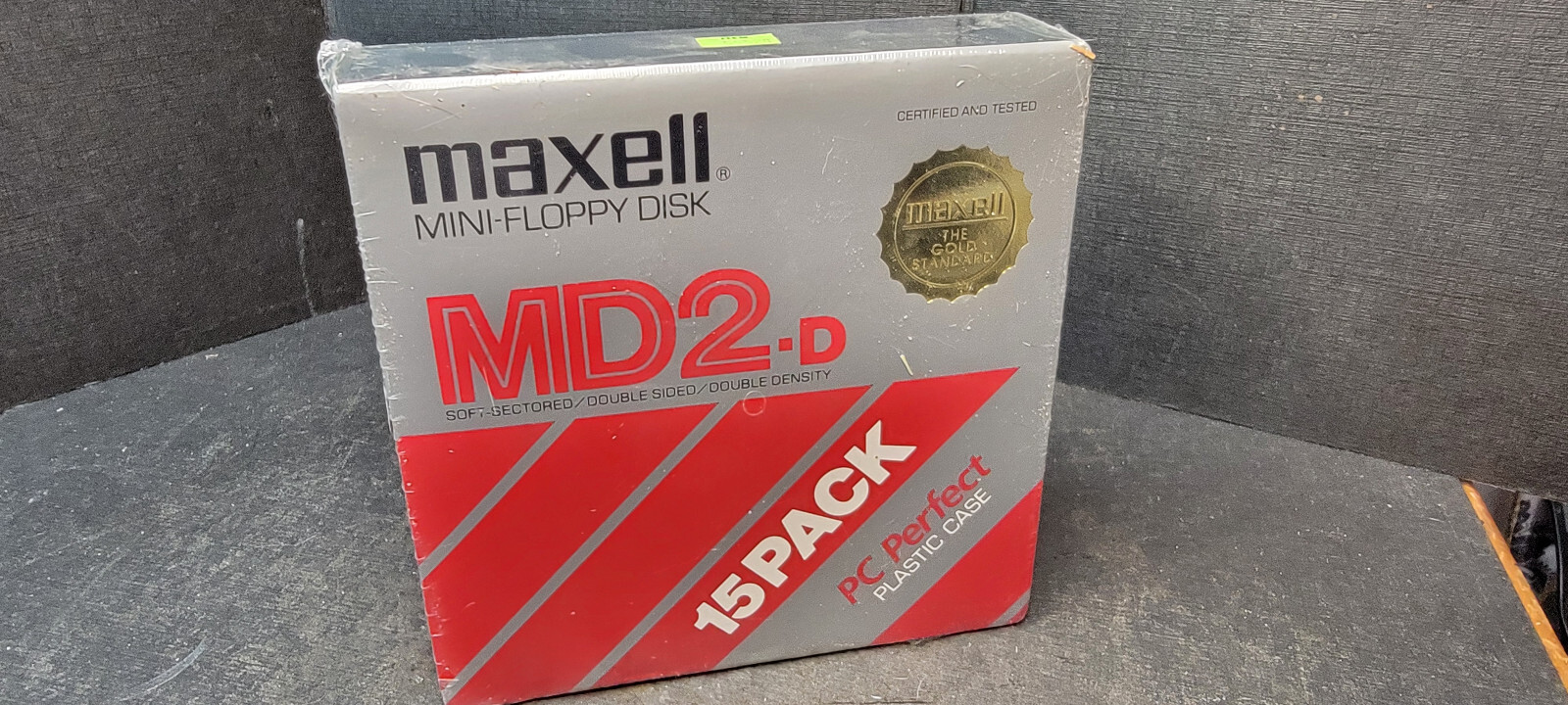 Maxell Mini-Floppy Disk MD2-d 15-Pack New Sealed Packaging-image