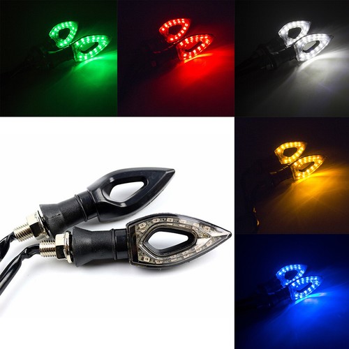 12V Universal Motorcycle Motorbike LED Turn Signal Light Indicator Blinkers Lamp - Picture 1 of 9