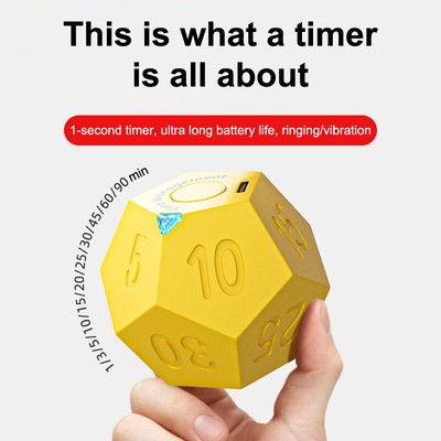 Cube Timer Digital Kitchen Home Cooking Office Study Fitness Remind Timer Gi _cn