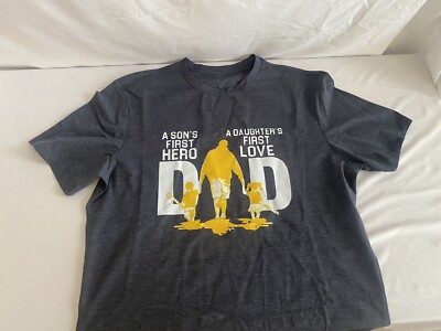 Dad Daughters First Love Sons First Hero Men Premium Tri Blend Tshirt
