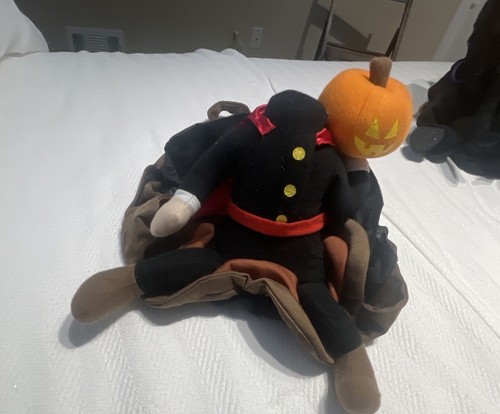 Dog pet Ride on Costume Small/Medium Headless Horseman Halloween Photo Op