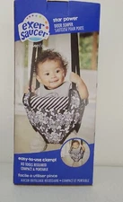 Evenflo Exersaucer Door Way Jumper  Baby Toddler Play Fun Black and White Stars
