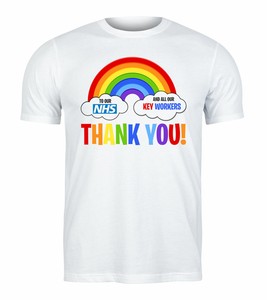 rainbow tshirt nhs