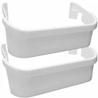 2 Pack 240323001 Frigidaire Refrigerator Door Bin Shelf White