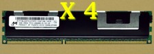 4 x 4GB = 16GB | Micron DDR3 ECC 10600R Registered Buffered Shielded Server RAM