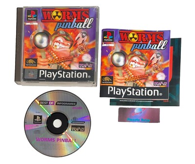 Jeu Playstation 1 PS1 VF Worms Pinball avec notice Envoi
