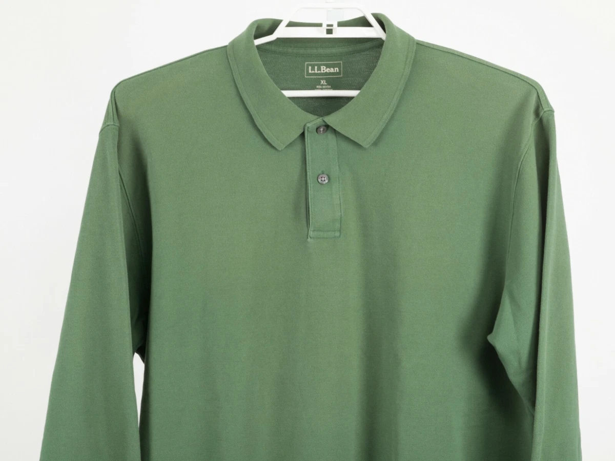 Ll bean long sleeve clearance polo