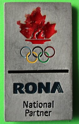 Rona national pattern  2010 Vancouver Olympic pin button
