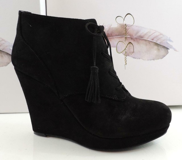jessica simpson black wedges