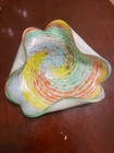Vintage Murano Style Hand Blown Glass Bowl