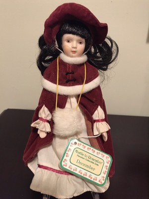 months to remember porcelain collectible dolls