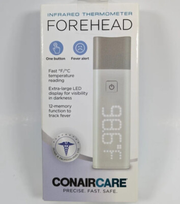 Conair Care Infrared Forehead Thermometer w/ Fever Alert Extra Large LED Display