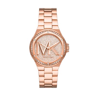 Damenuhr MICHAEL KORS LENNOX MK7230 Rosé Stahlarmband Swarovski