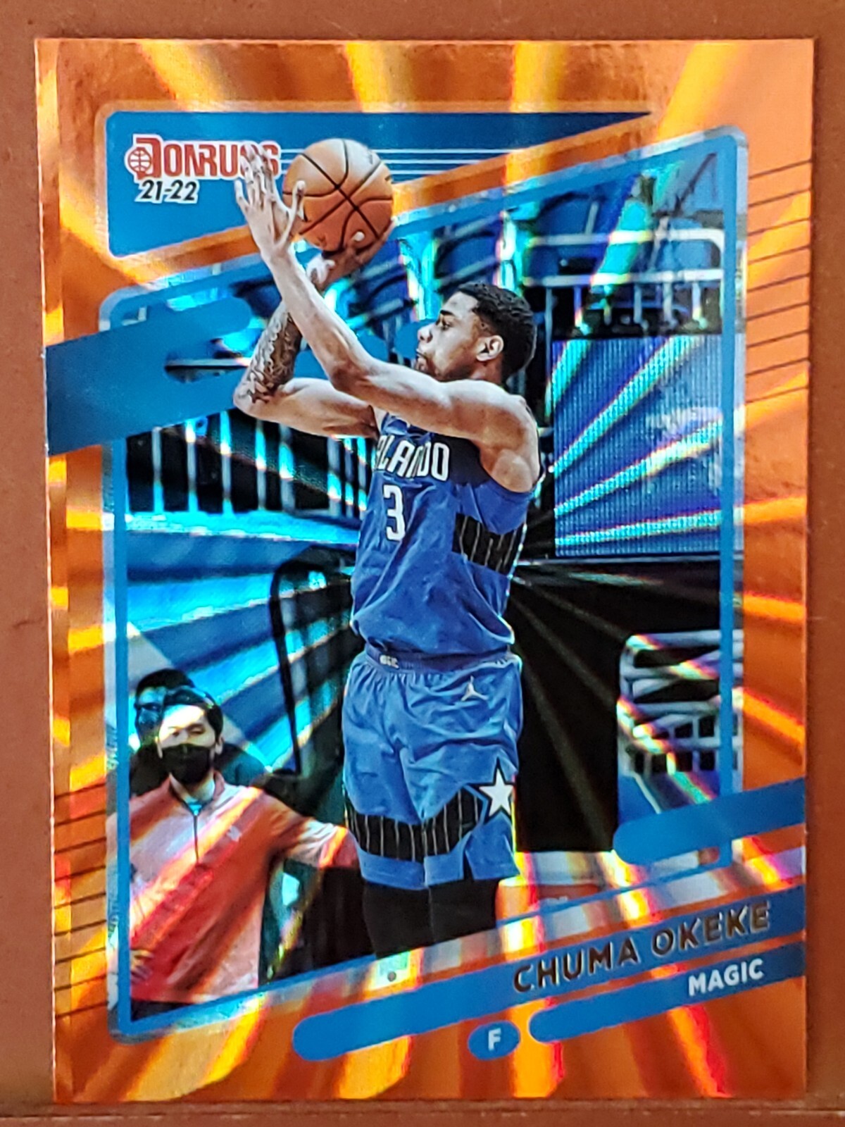2021-22 Donruss Holo Orange Laser #36 Chuma Okeke MAGIC