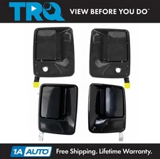 TRQ Front & Rear Exterior Door Handles Paint to Match Set of 4 for Ford Truck