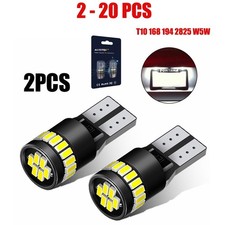 2-20pcs Auxito T10 194 168 W5w Led Inner License Plate Dome Map Light Bulb White 2-20pcs Auxito T10 194 168 W5w Led Inner License Plate Dome Map Light Bulb White