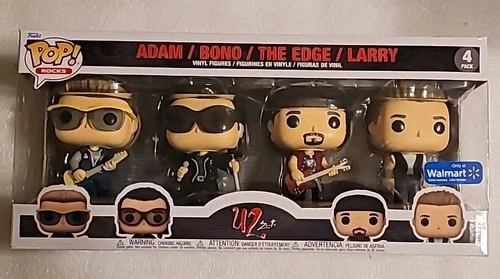 Funko Pop! U2 Adam / Bono / The Edge / Larry - Zoo TV 4 Pack - Walmart Exclusive