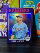 2024 Topps Heritage - Jacob deGrom #355 Chrome Purple Refractor