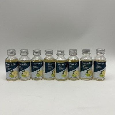 8 Pack - Grove Co. Glass Cleaner Concentrate, Citron & White Rose, 1 fl oz
