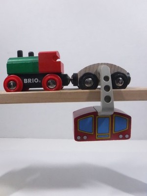 Brio Wooden Sky Train 33927 Thomas Gondola Tram Cable Car Wagon Magnet Wood Hang