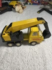 Vintage 1976 Yellow Tiny Tonka Excavator Back Hoe Truck - Articulates - Metal