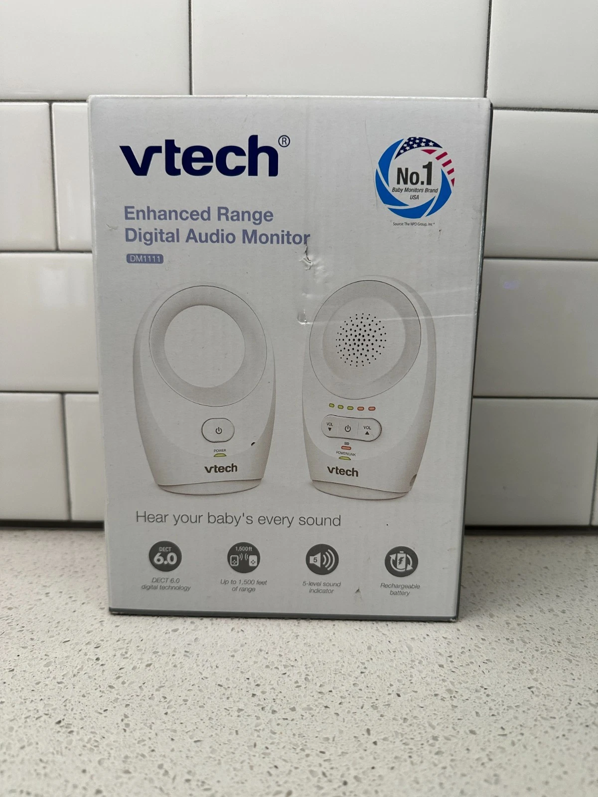 VTech DM111 Audio Baby Monitor with 1 Parent Unit with Rechargeable Battery Long