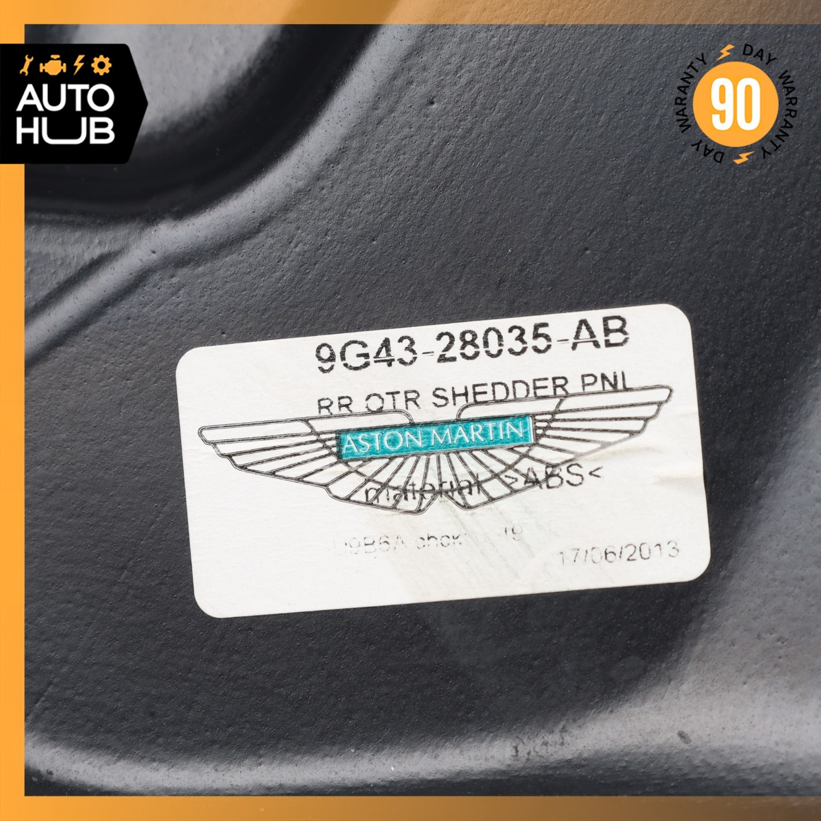 Aston Martin DB9 Volante Rear Quarter Left Shedder 9G4328035AB OEM 22k