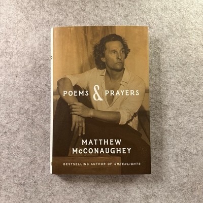 Matthew McConaughey: Poems & Prayers GOLD Signed Edition B&N Hardcover 1st Ed
