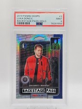 2019-20 Hoops Premium Stock Luka Doncic Backstage Pass Holo #3 PSA 9 Mint