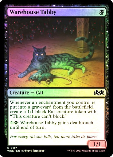 MTG - Warehouse Tabby - Foil - WOE - Magic the Gathering