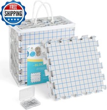 Blocking Mats for Knitting, Extra Thick Knitting Blocking Mat with Grid Lines, 9