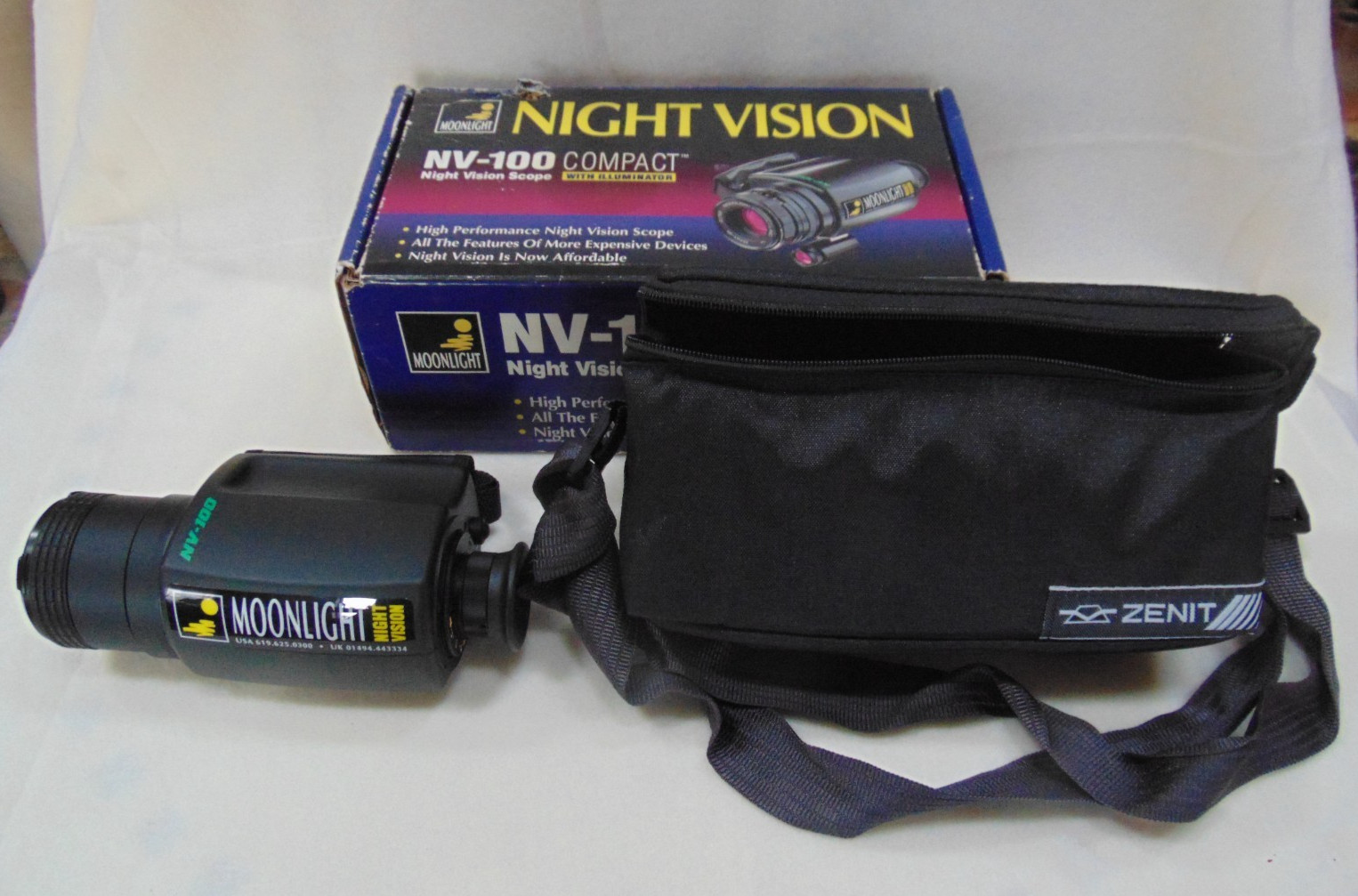 Monocular Scope W/ir Illuminator & W/box, Free U.s. Shipping
