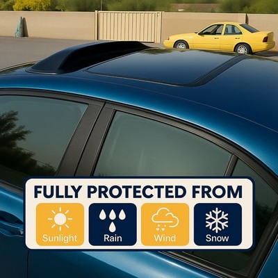 Rain Top Visor Dark Grey Sun Roof 980mm (38.5'') 1982-88 Oldsmobile Firenza Coupe
