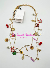 ZARA WOMAN NWT SS25 METAL CHARM BELT GOLDEN SEA CHARMS 1856/237/303