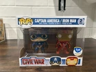 Funko Pop! Marvel Captain America Iron Man Civil War 2 Pack FYE Exclusive