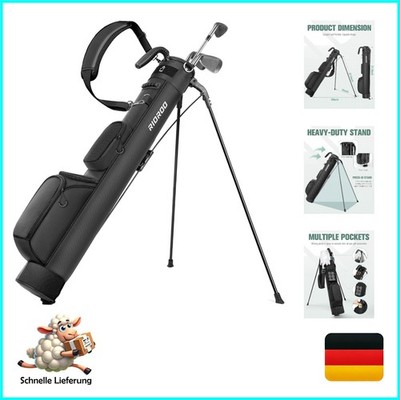 Rioroo Golf Stand Tasche Leichtgewicht mit 3 Taschen kompakte Golftasche mit ...