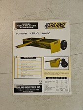 Vintage ASHLAND Industries Scrapers & Wagon Sales Brochure Spec Sheet 
