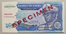 Zaire 200,000 Zaires 1992 Specimen Unc