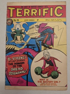 Terrific Comic No 15. Odhams Press, 22nd July 1967. Marvel, Doctor Strange