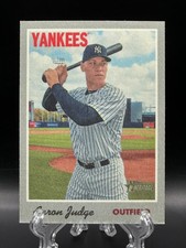 Aaron Judge 2019 Topps Heritage 1970 Cloth Sticker Insert #1 Yankees