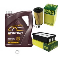 Mann Inspektionspaket 5L Mannol Energy 5W-30 FüR KIA Picanto 1.1 Crdi