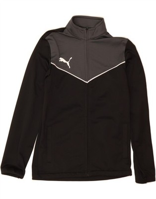 Puma Jungen Trainingsanzug Oberteil Jacke 13-14 Jahre schwarz Colourblock Polyester AF12