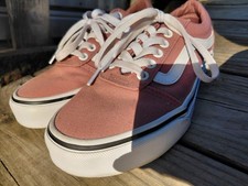 VANS Old Skool Women's Size 6 PINK/WHITE