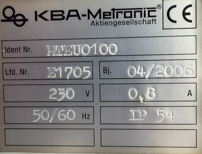 KBA-Metronic  hpdPRINT  HTEU0100